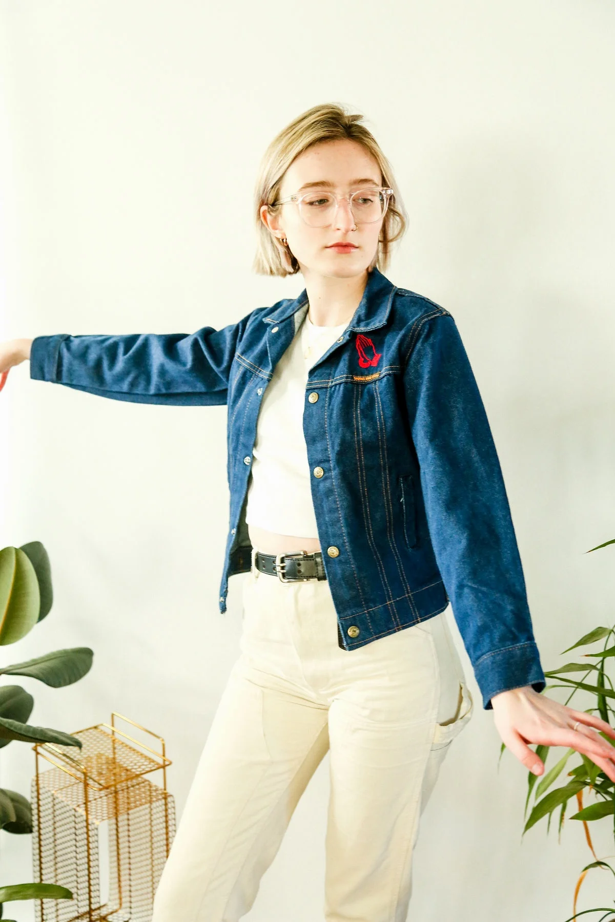 saddle king indigo denim jacket 