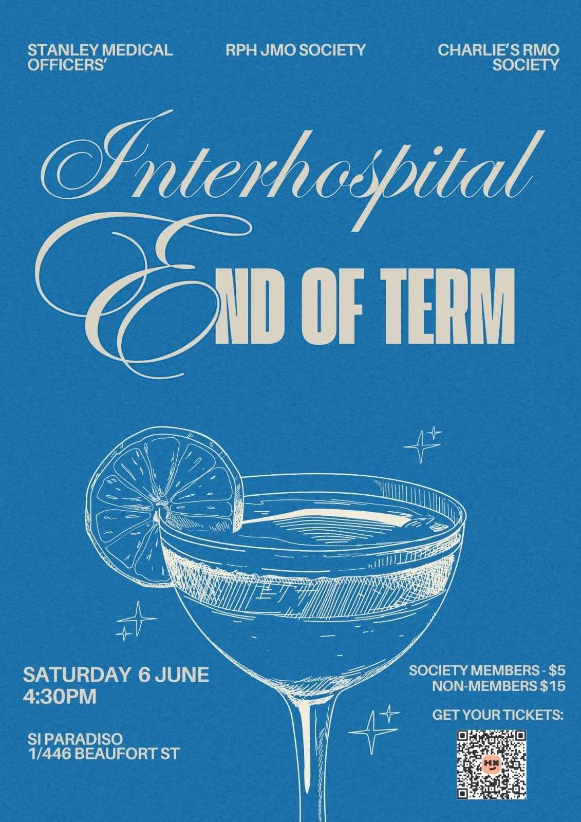 Interhospital End of Term 2 Drinks!