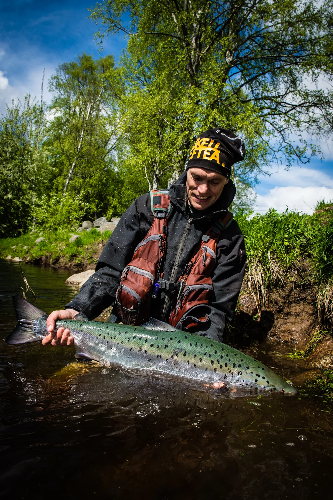 This is Adam, and to Adam there is nothing more rewarding than a fresh run salmon from the rivers up north. 