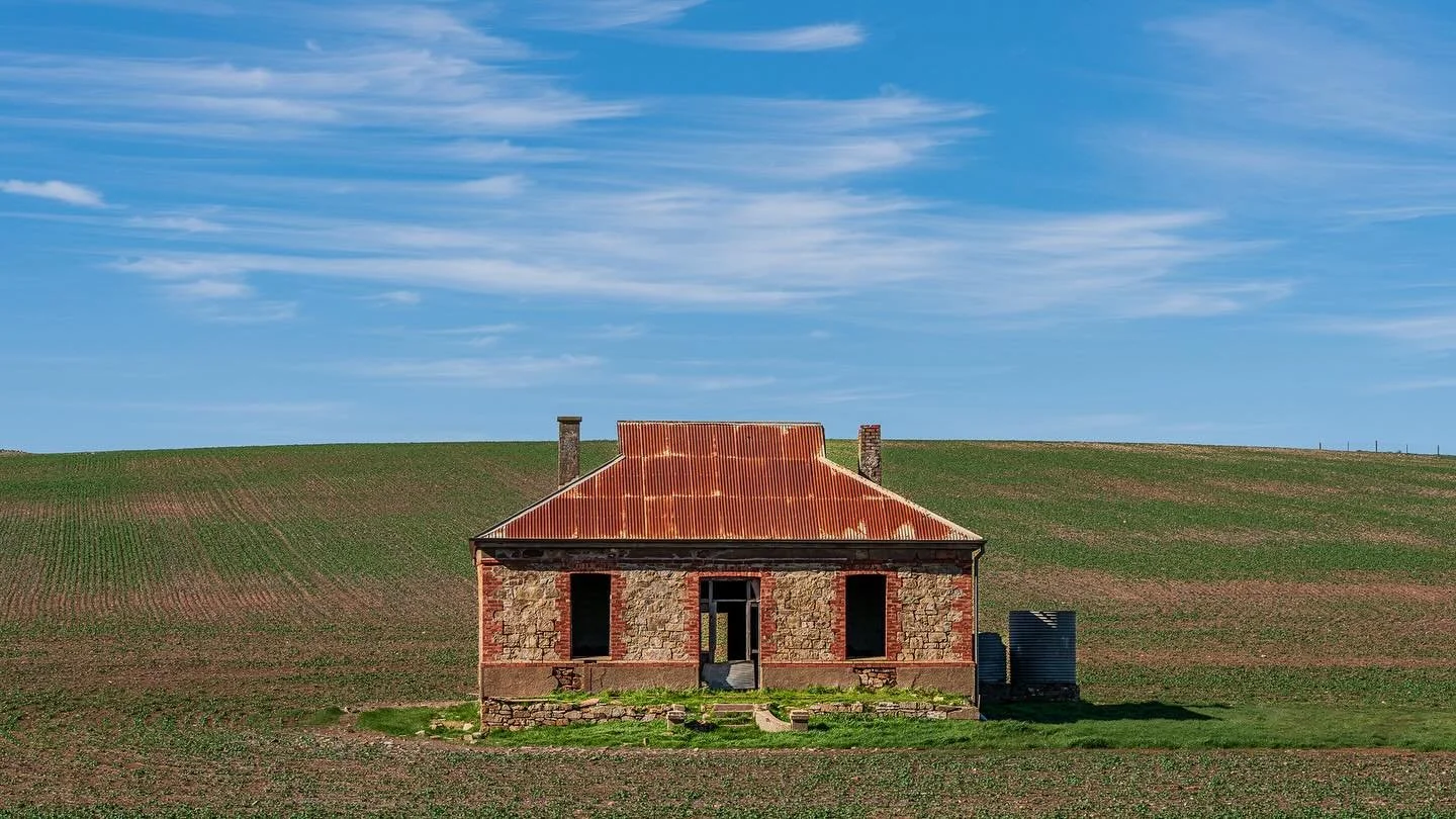 &ldquo;Diesel and Dust&rdquo;
Mid Arvo / Burra, South Australia .

The iconic &lsquo;Midnight Oil&rsquo; homestead which adorns the cover of the Oils &lsquo;Diesel and Dust&rsquo; album - their best selling.

The image used was taken by legendary Aus
