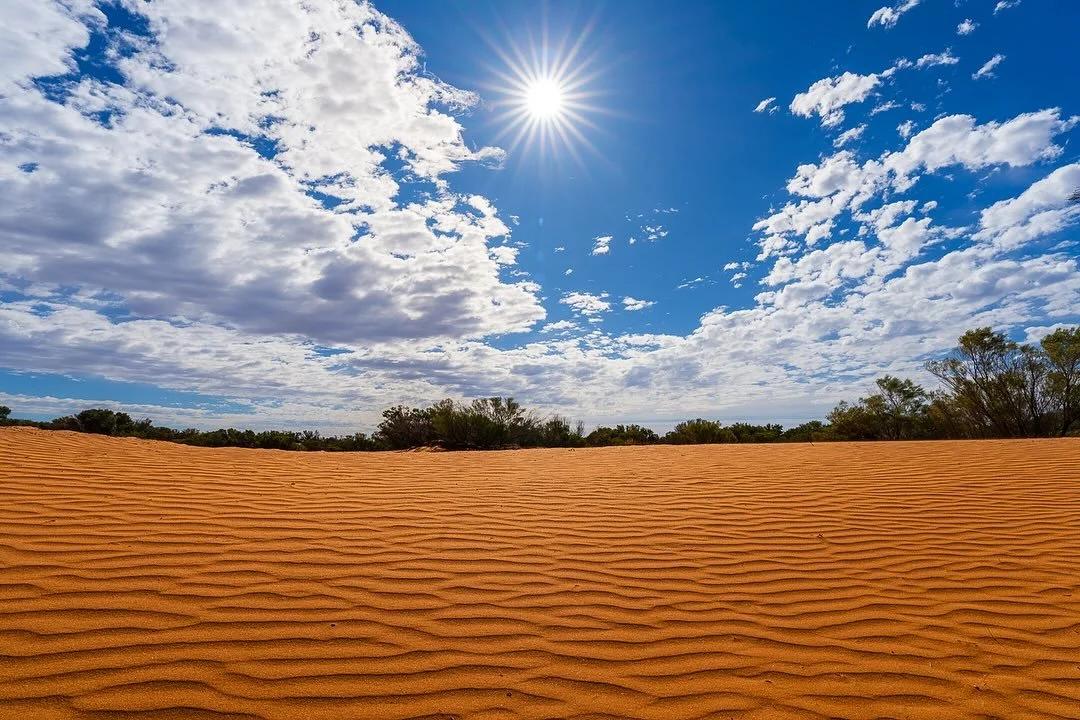 &ldquo;Detour!&rdquo;
Midday / Perry Sandhills, NSW, Australia .

On the way home from the Flinders Ranges, I made detour to the Perry Sandhills - it had been on my &lsquo;to see&rsquo; list for a while. 
These clouds followed me all morning and cert