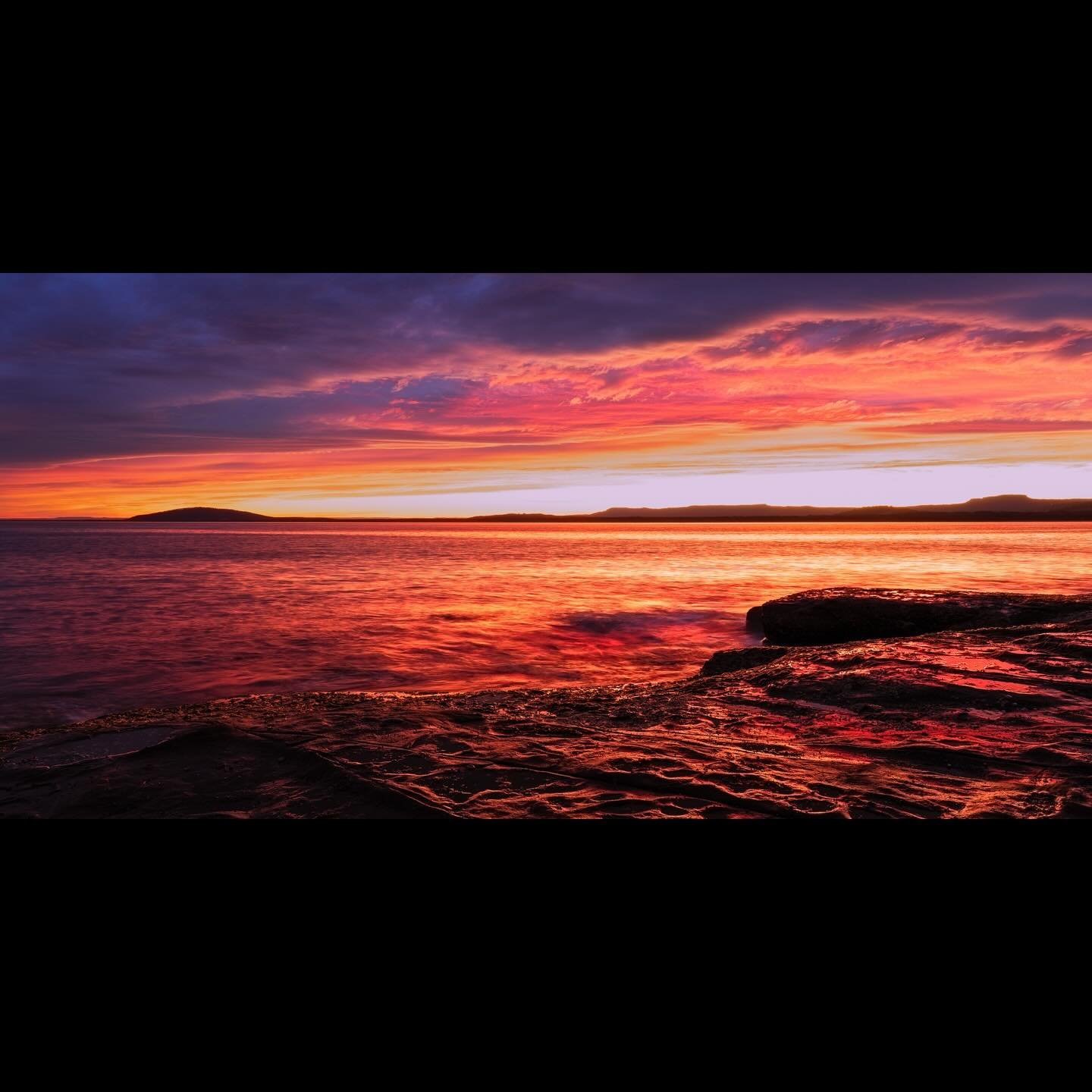 &ldquo;Burner&rdquo;
Sunset / Seven Mile Beach, South Coast, NSW, Australia 

A stunning sunset in late winter.
Lovely pastel sky to the east for most of the evening, then BOOM! The flame was lit!
The western sky was burning!
As I drove home, speechl