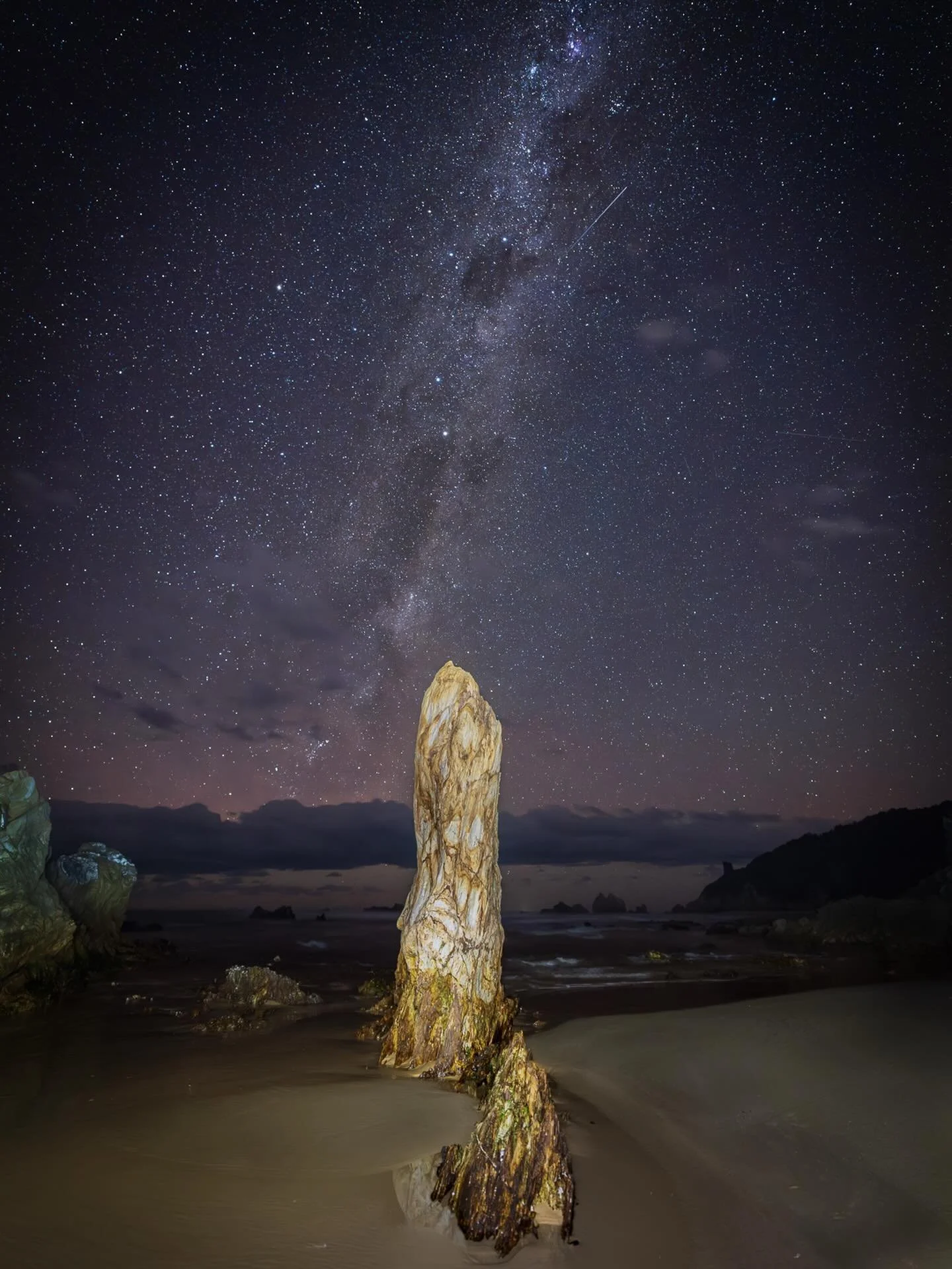 &ldquo;Pointing the Way&rdquo;

Early Evening / Narooma, Far South Coast, NSW, Australia. 

I was down south camping and weather for the next couple of nights looked to be getting stormy.
So first night there I headed back to Narooma to try some astr