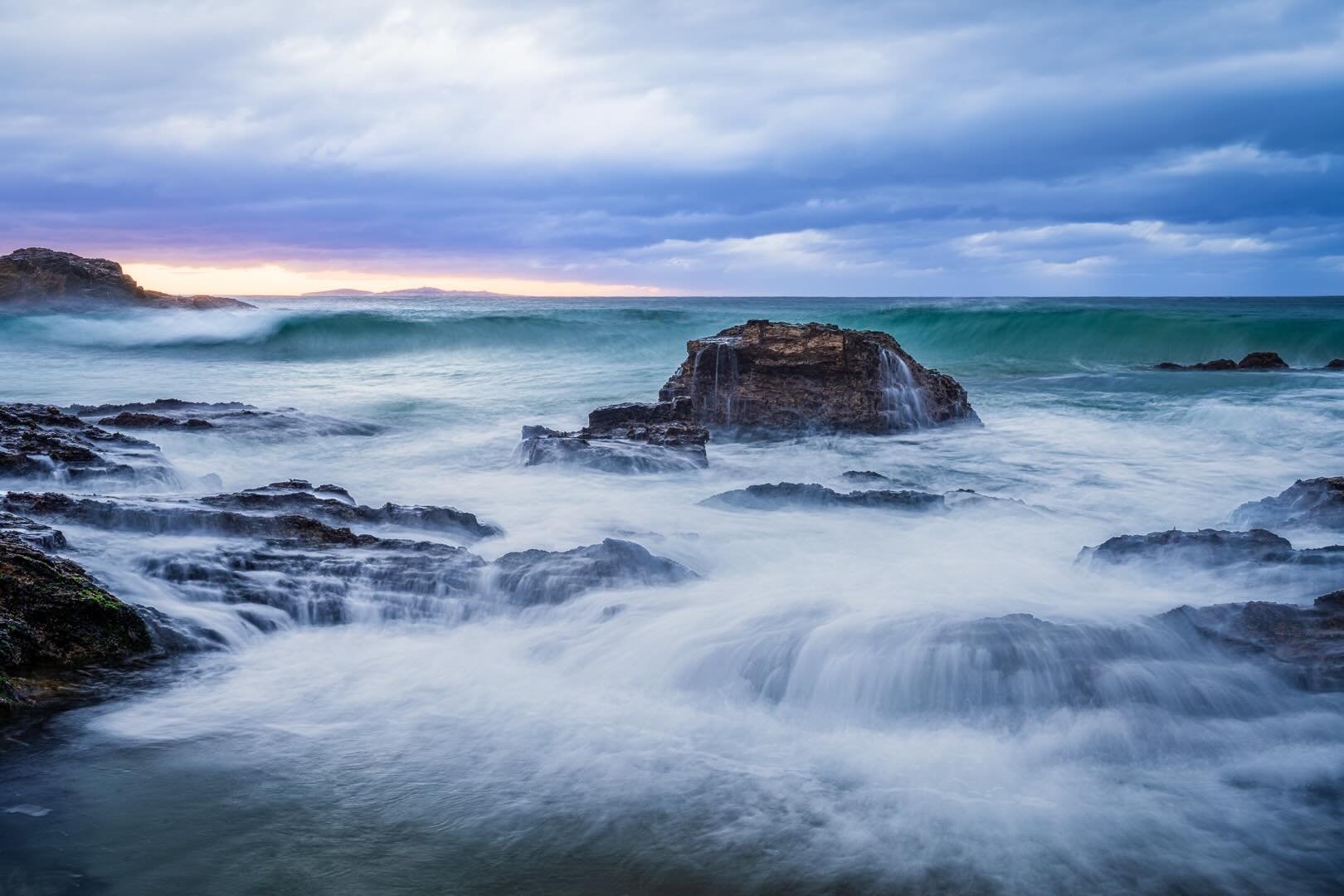 &ldquo;Highlight on Montague&rdquo;
Sunrise / Mystery Bay, Far South Coast, NSW, Australia.

Fortunate enough to spend a few days at one of my fave camping spots recently - Mystery Bay,
AND squeeze in a sneaky, stormy sunrise!

Some good swell, cryst