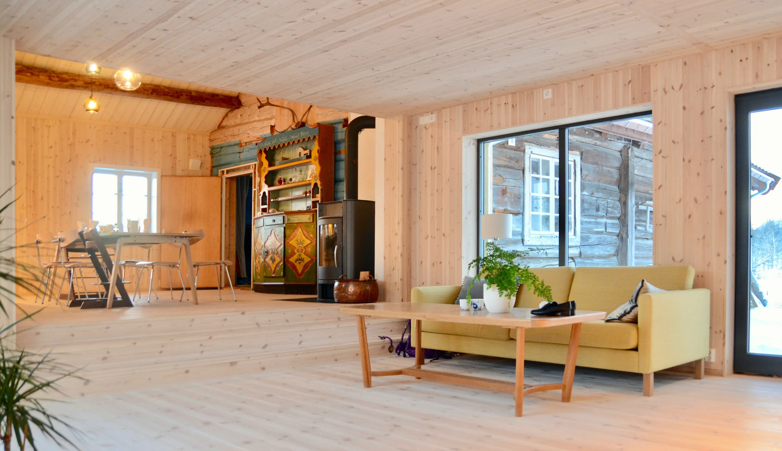 Interiør, arkitekttegnet enebolig, Ål i Hallingdal