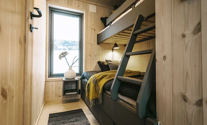 Interiør hytte, soverom, Hallingdal hyttepark