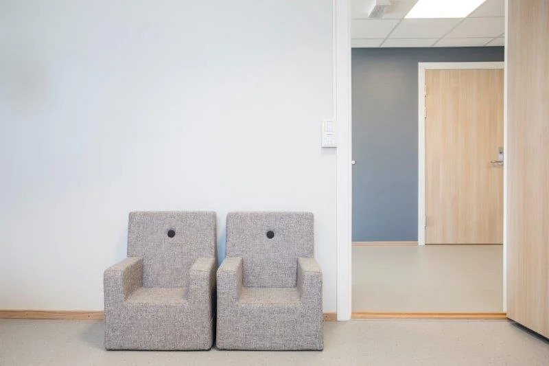 Interiør, møblerdesign, helsestasjon Geilo