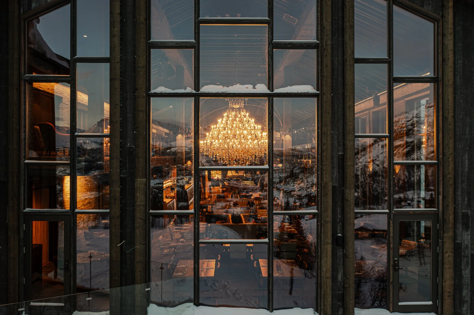 Arkitektur fasade restaurant Hemsedal