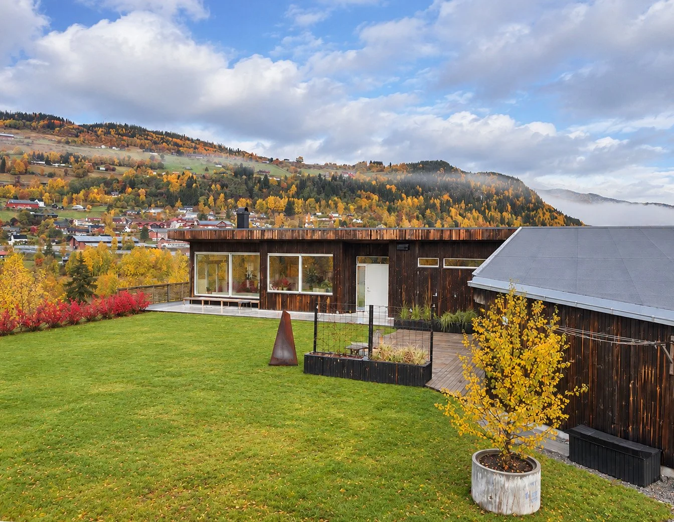Arkitekttegnet enebolig Ål i Hallingdal, atrium