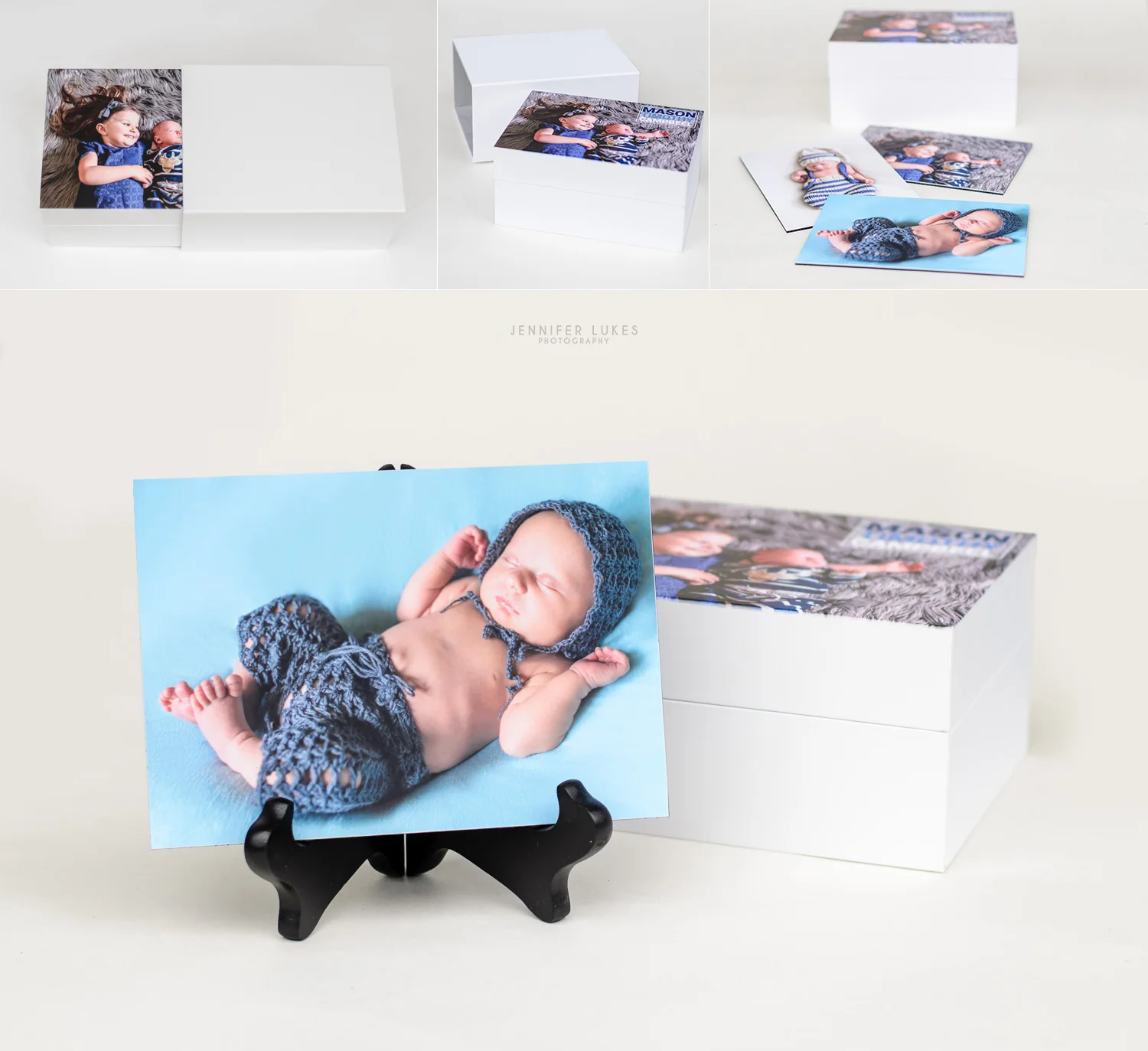 Image boxes containing 20 mounted images are a modern alternative to traditional albums.