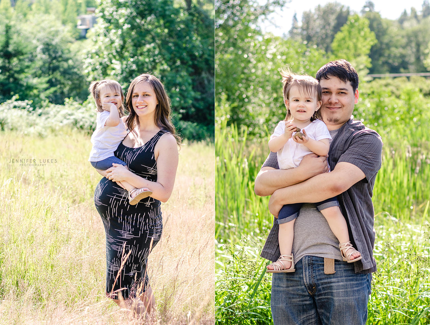 bellevue family maternity with little girl