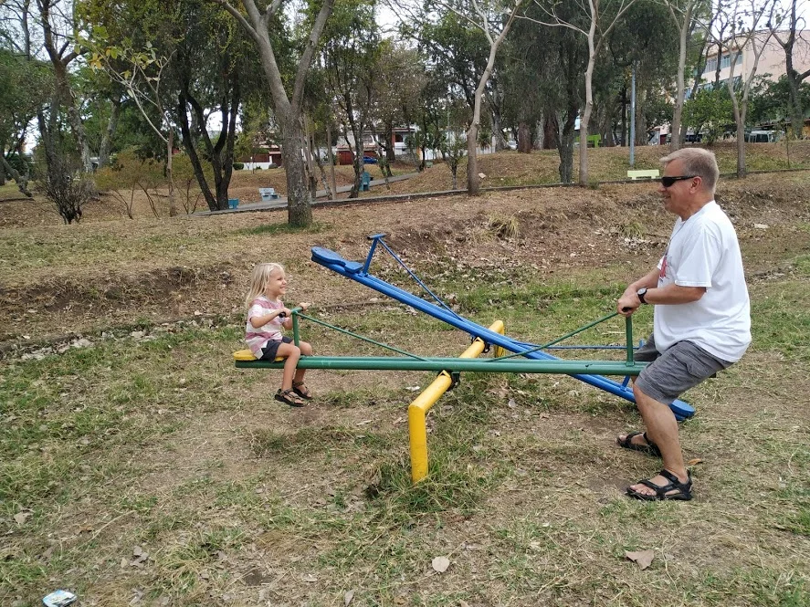 Dario & Opa (my dad, Gary) at a neighborhood playground