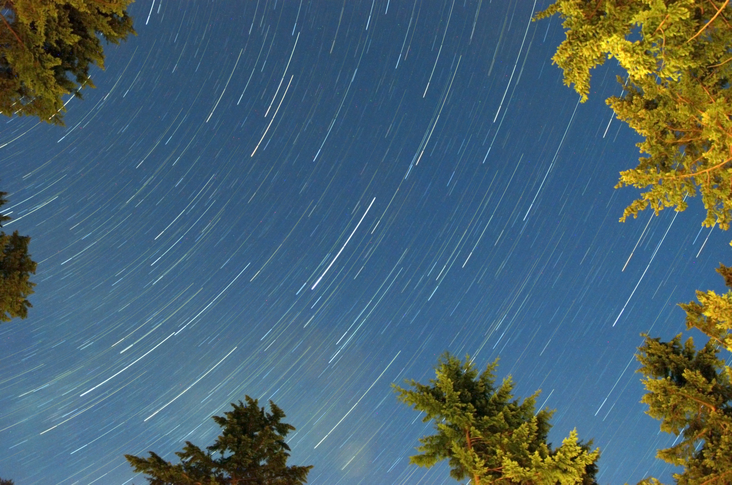 Star trails at Pender Island
