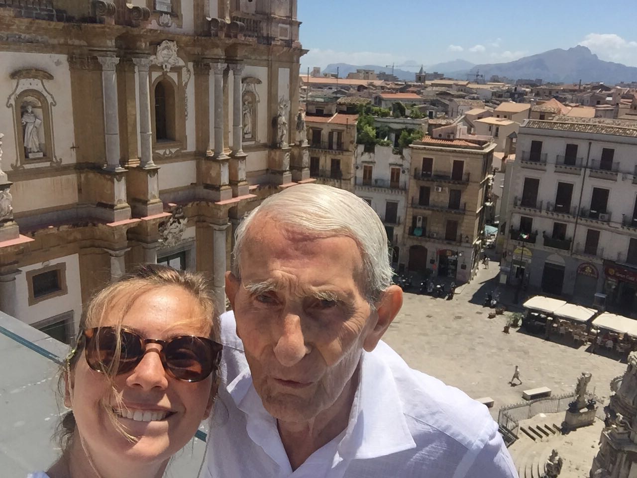 Nonno con mia sorella