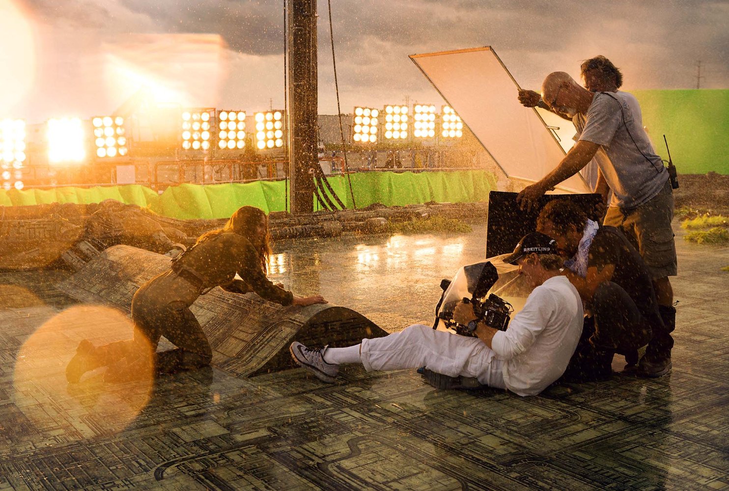 Michael Bay filming