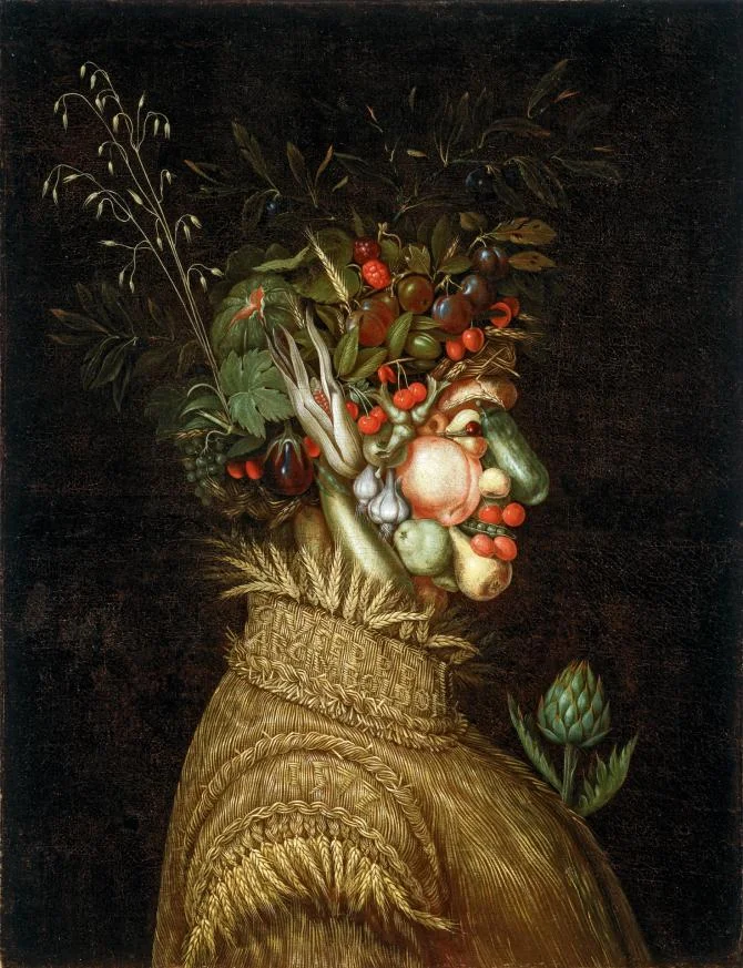 L'Estate, 1572, olio su tela. Denver, Denver Art Museum. Se aguzzate la vista troverete la firma e la data nel quadro...