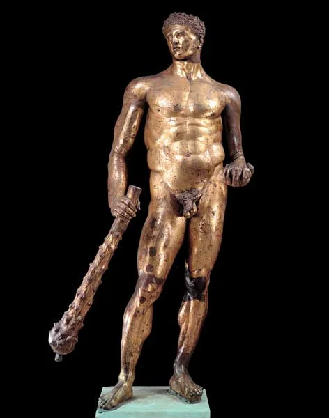 Statua di Ercole in bronzo dorato ai Musei Capitolini