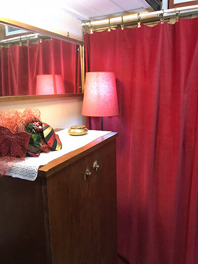 Camerino di prova dove sono passati clienti come Re Farouk, Jack Palance, Burt Lancaster