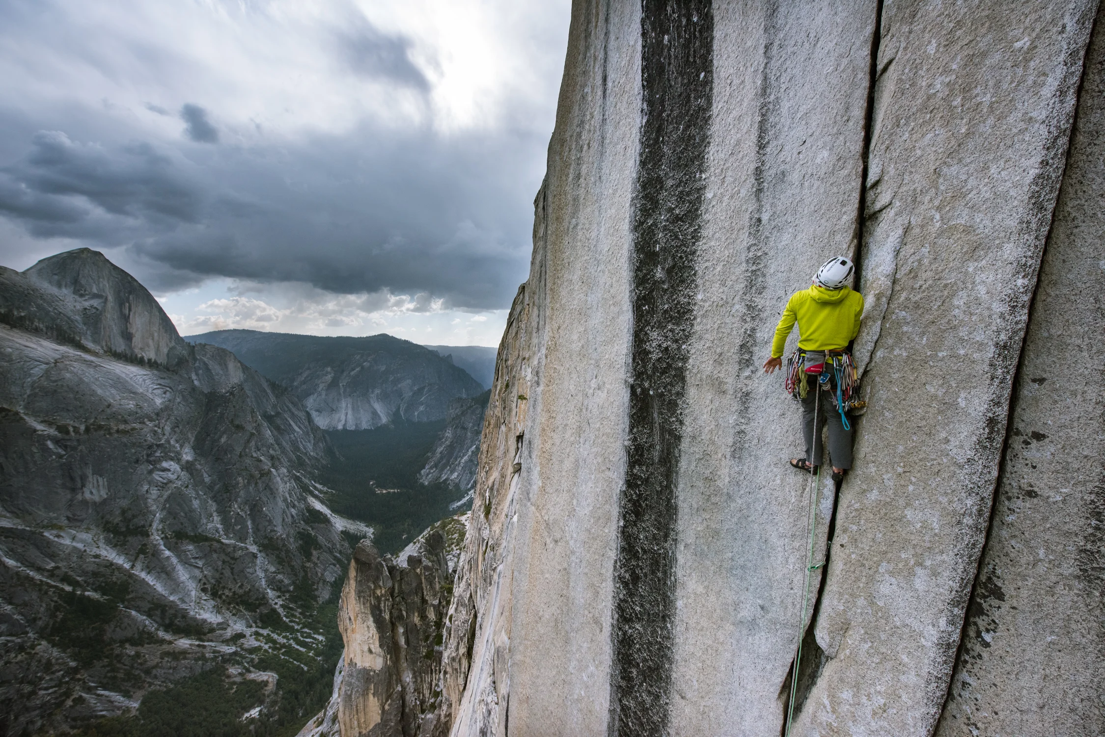 Pete Whittaker climbing on Mount Watkins