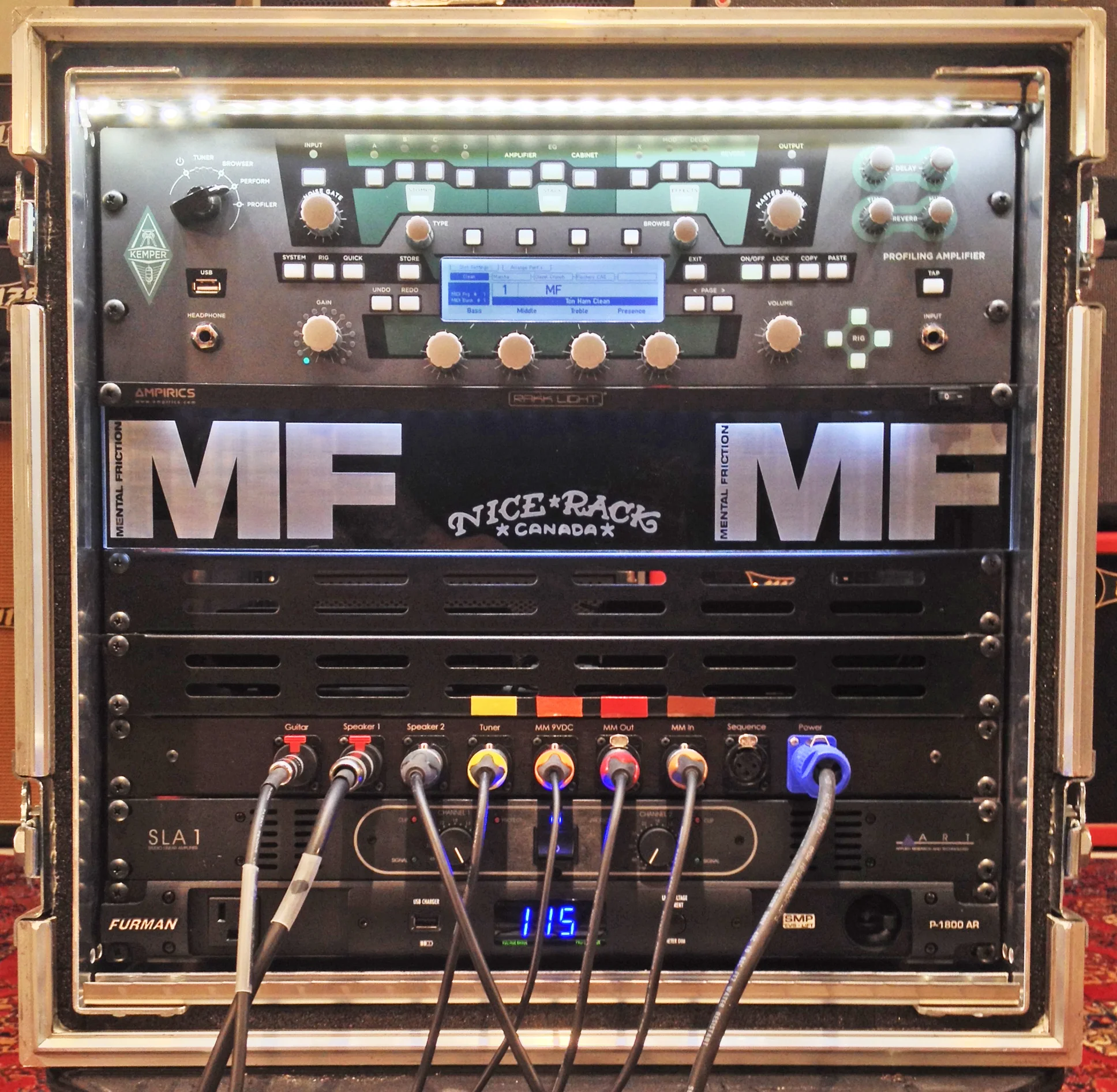 Compact Kemper Profiling Amplifier Rack — Nice Rack Canada
