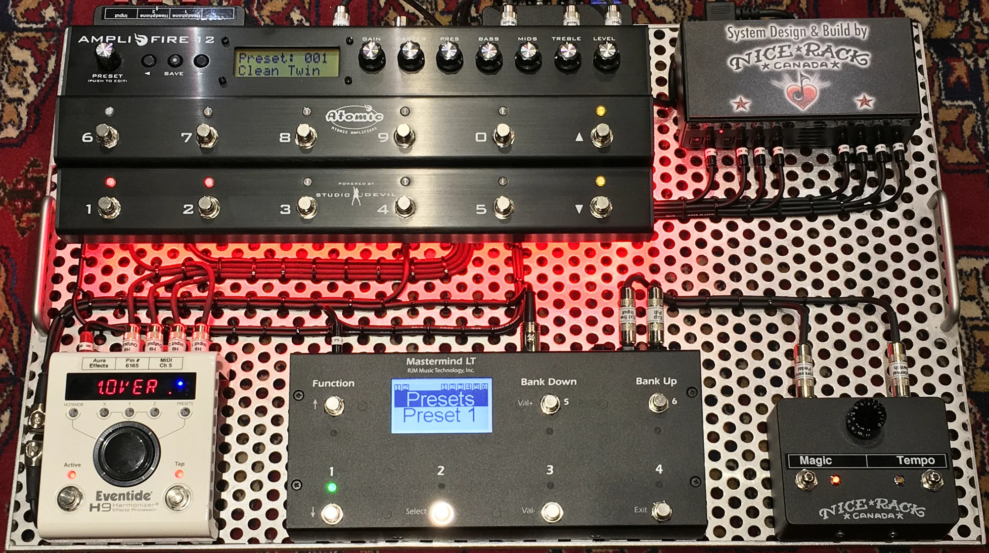Eventide H9 RJM Music MasterMind LT Atomic Amplifire 12