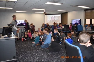 "Virtual" Visit with students in Montague, Michigan