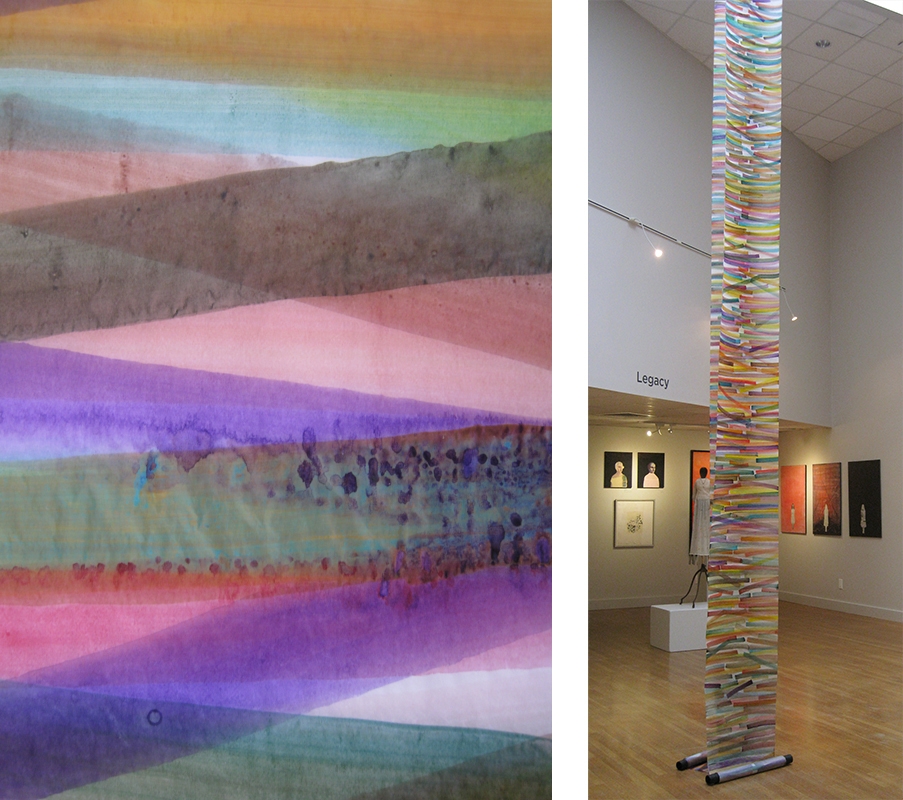 The Ledger: 1,130 Lives (detail, left; as installed, right)