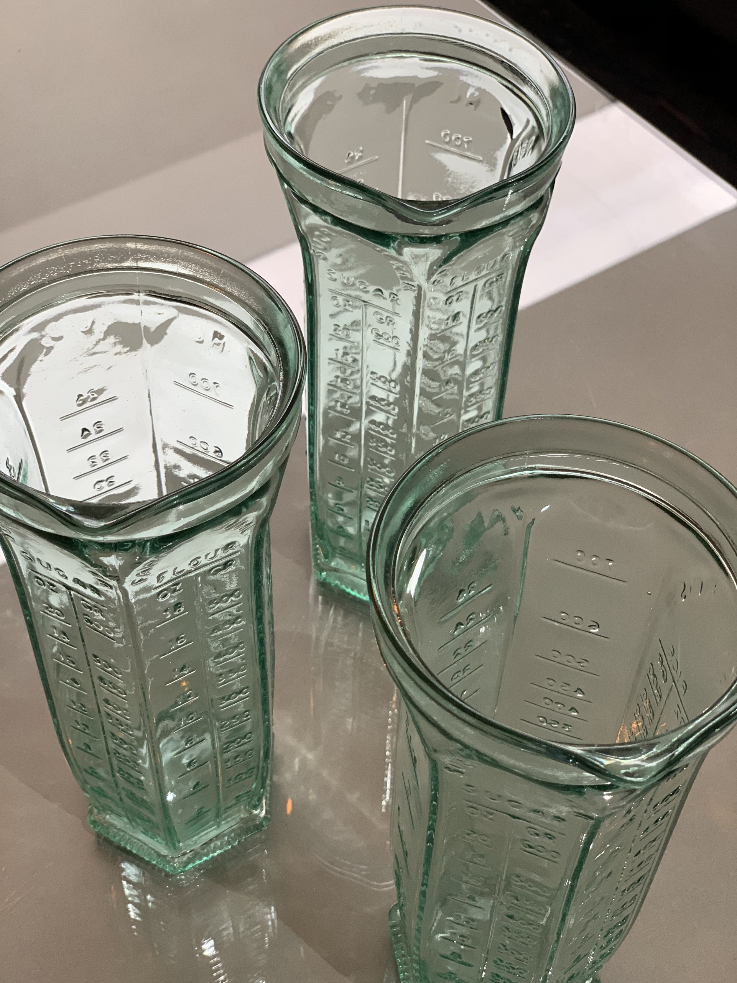 Measuring Jug in Pressed Glass