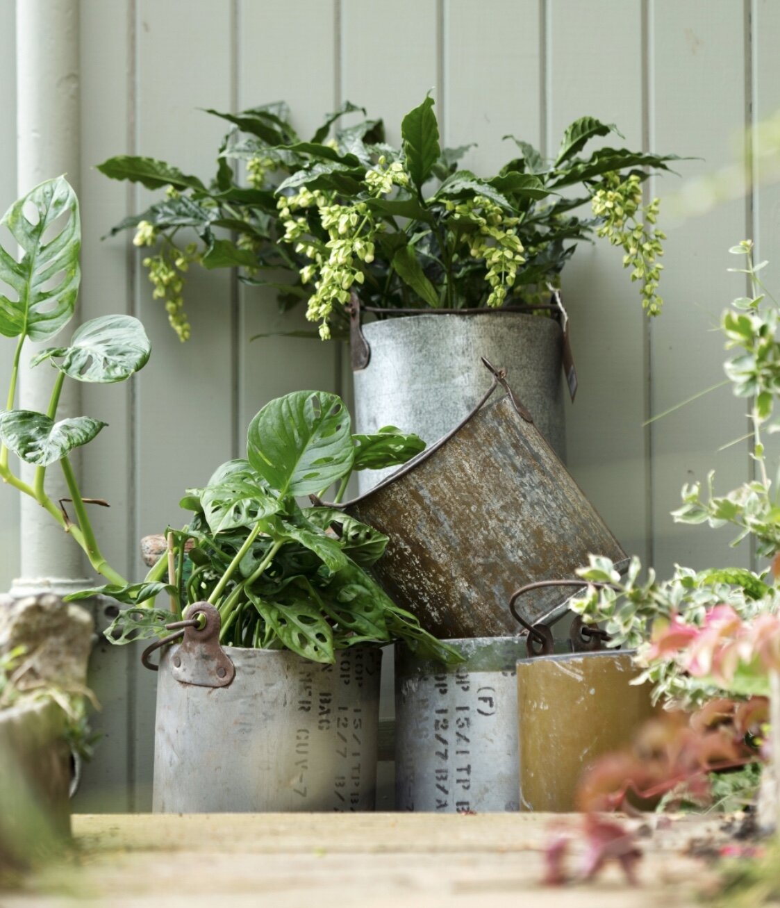 Vintage Galvanised Metal Bucket