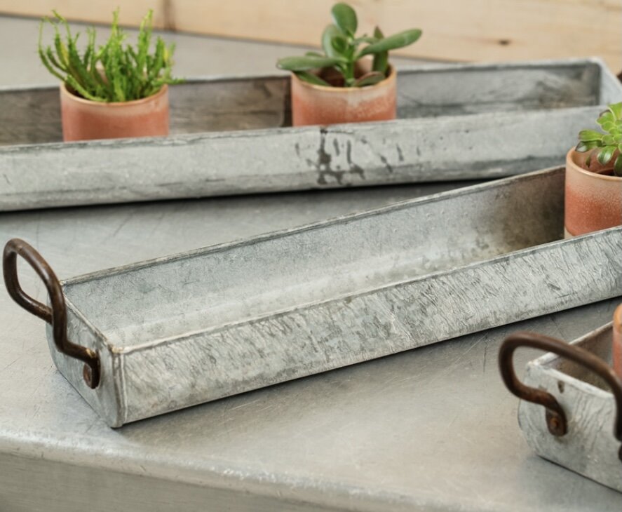 Long Zinc Trough