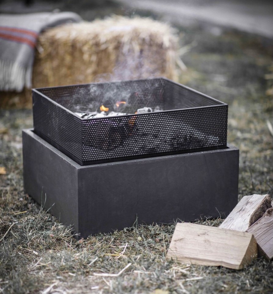 Steel and Fibre Clay Fire Pit