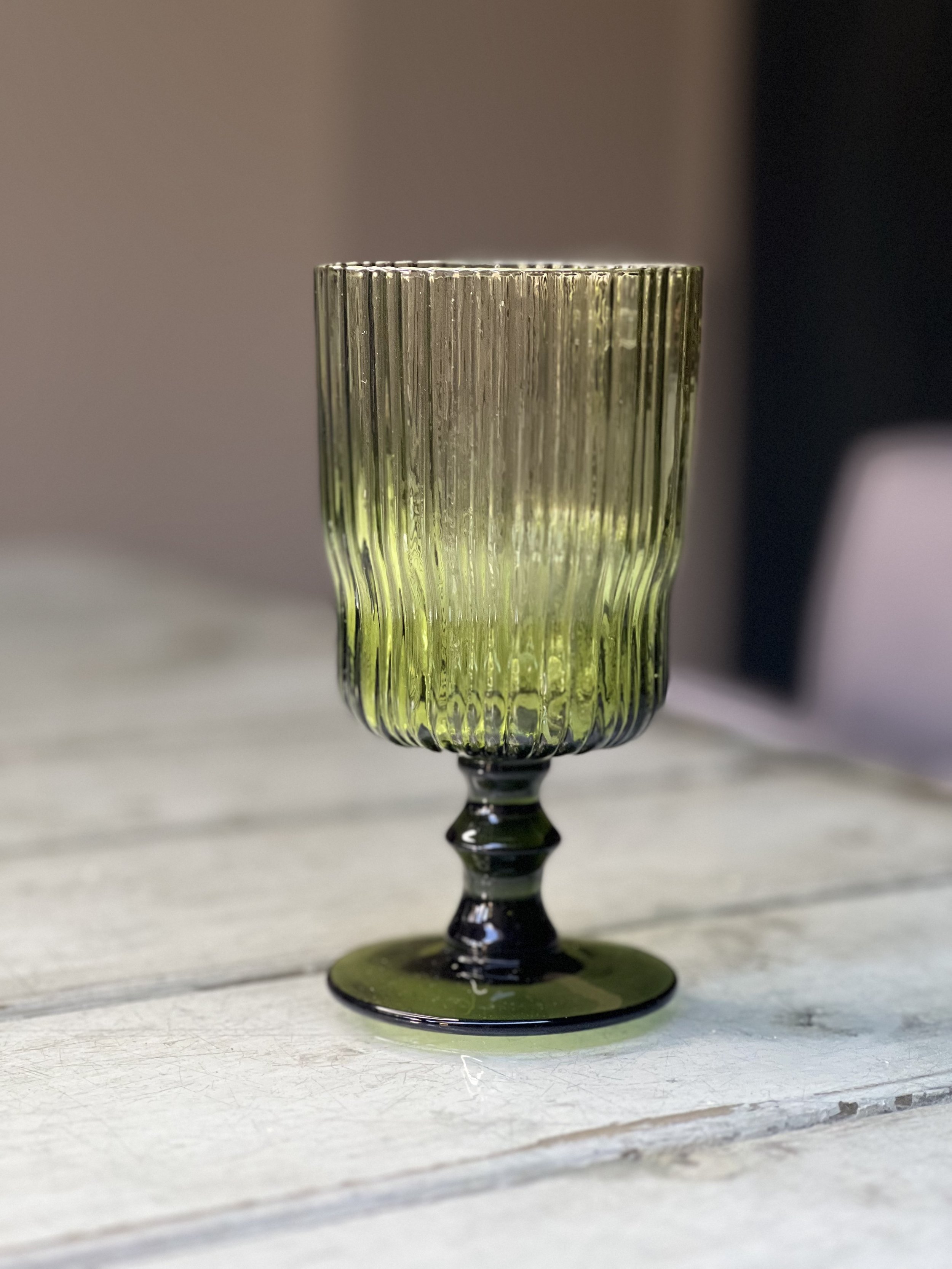 Green Wine Glass