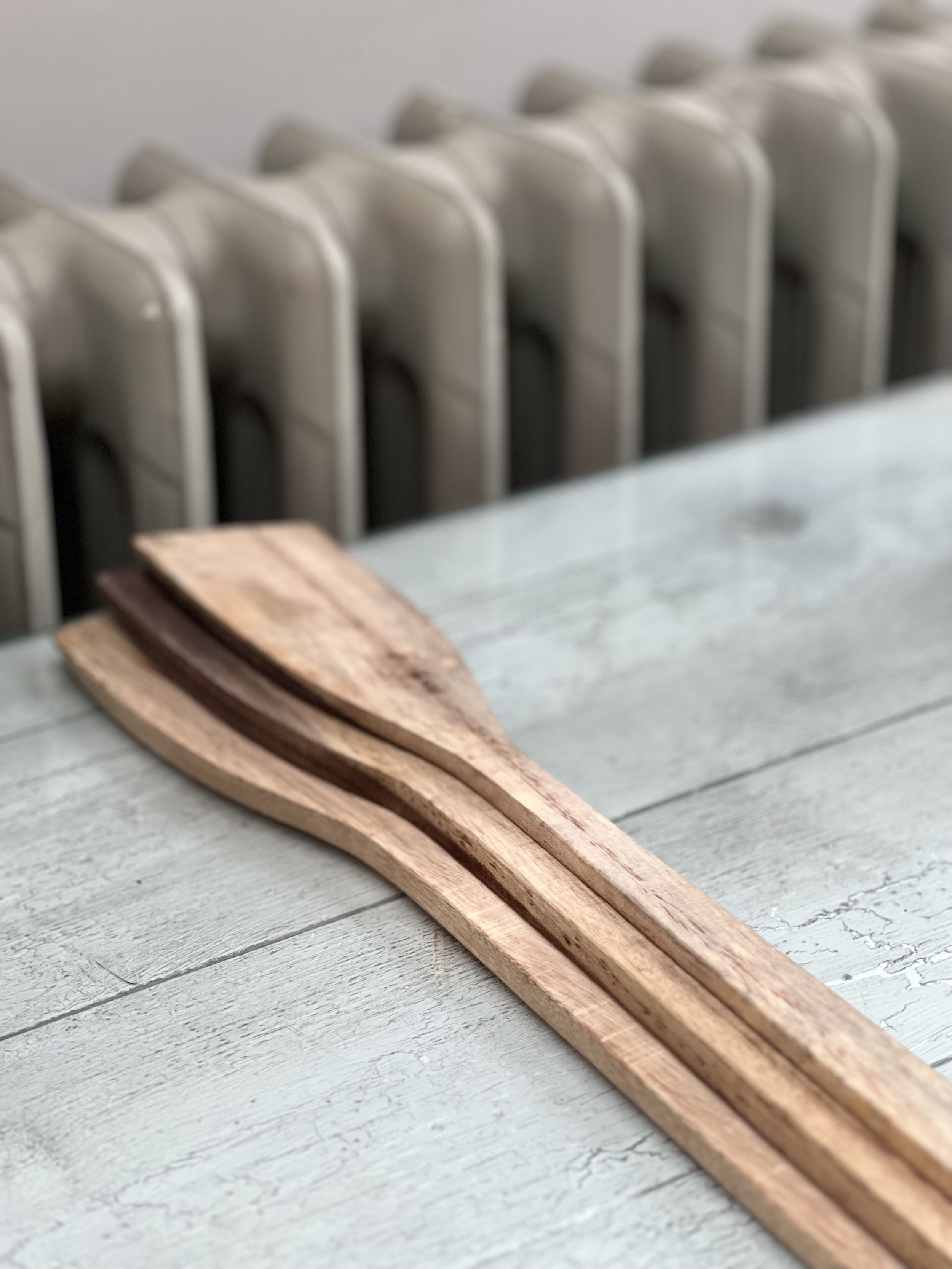 Long Vintage Teak Spatula