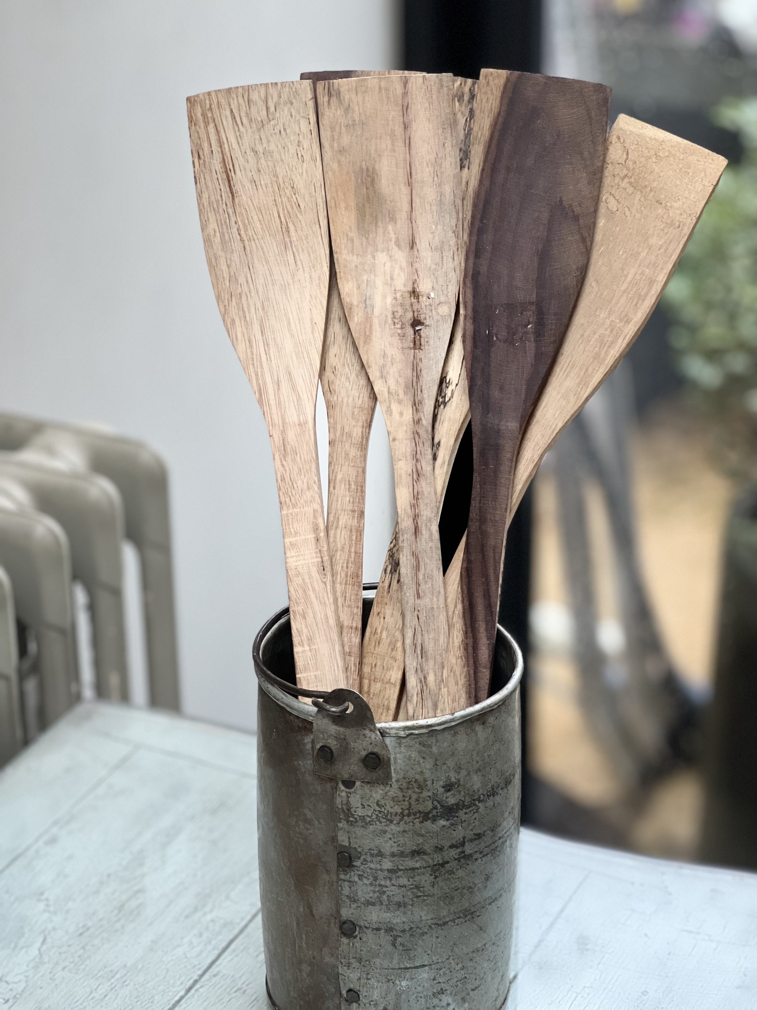 Long Vintage Teak Spatula