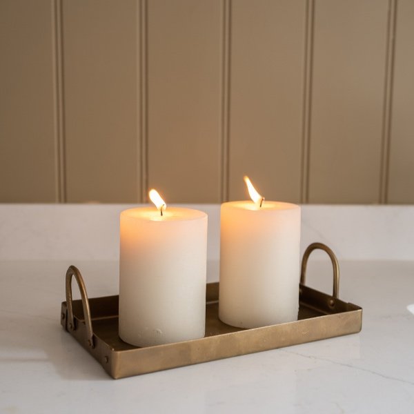 Small Brass Tray with Handles