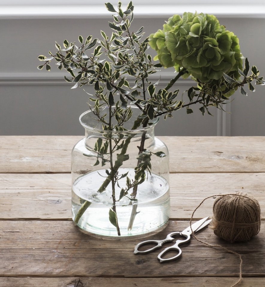 Small Recycled Stubby Glass Vase