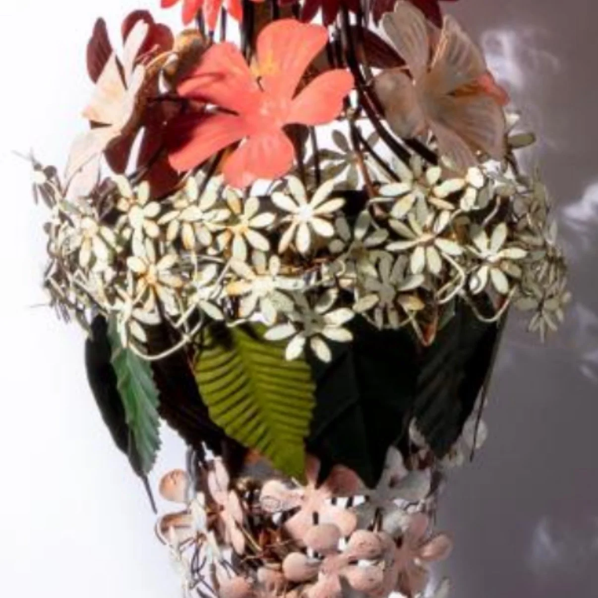 Large Hand Painted Floral Decoration