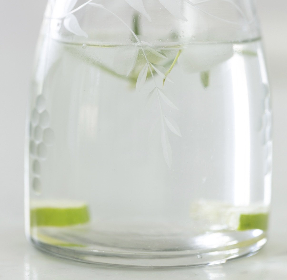 Etched Glass Carafe