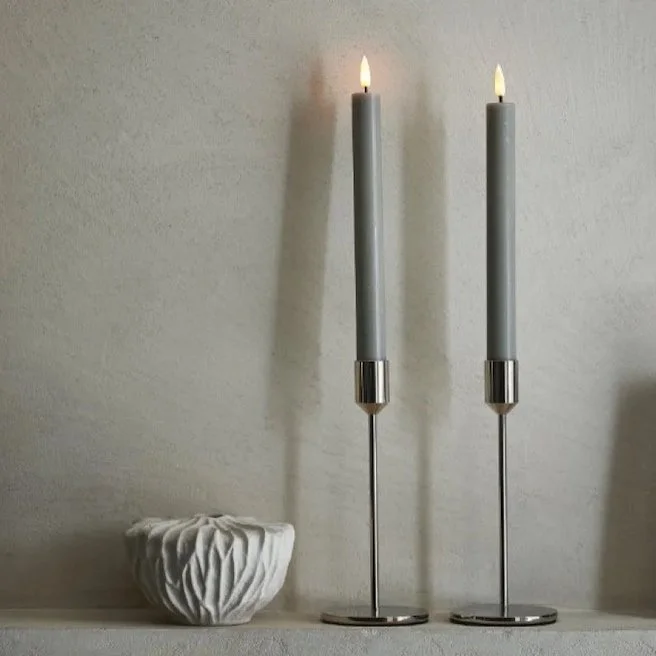 LED Light Grey Candles