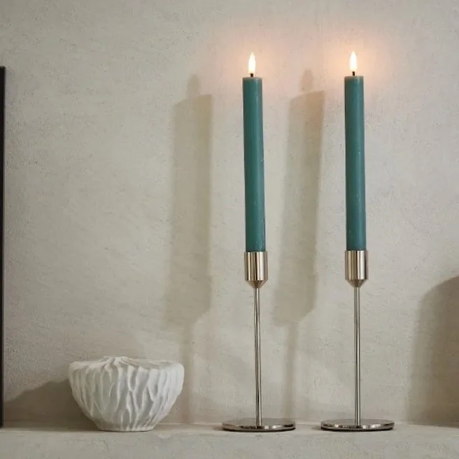 LED Teal Blue Candles