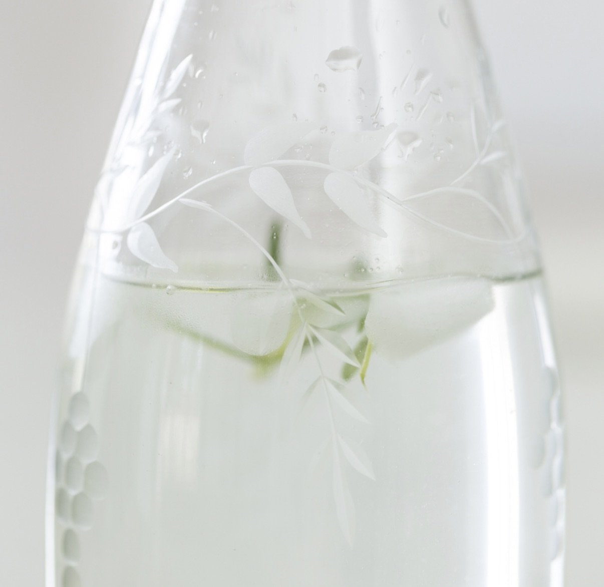 Etched Glass Carafe