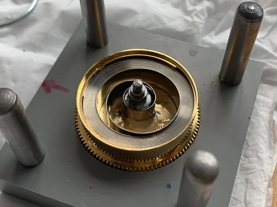 Mainspring in place