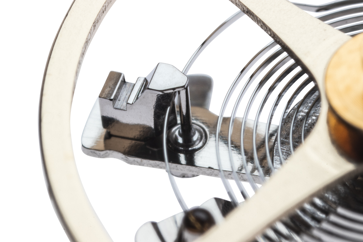 The index boot and pin. The pin is eccentrically machined onto the underside of the paddle viewed above.