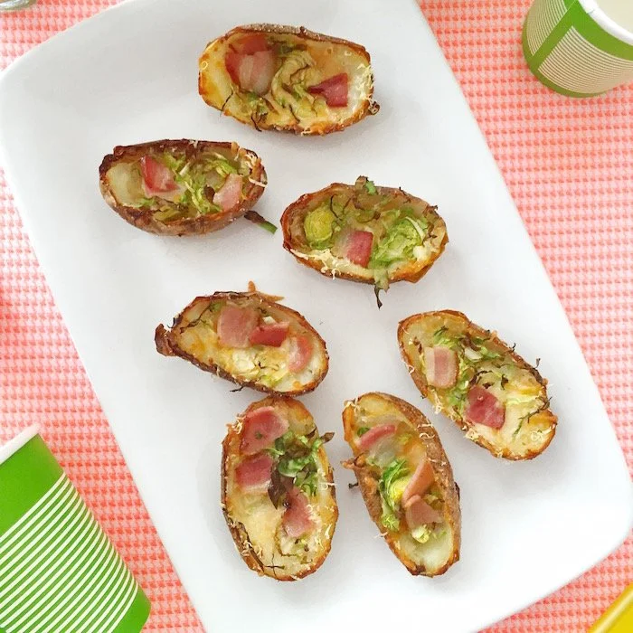 Bacon &amp; Brussels Sprout Potato Skins