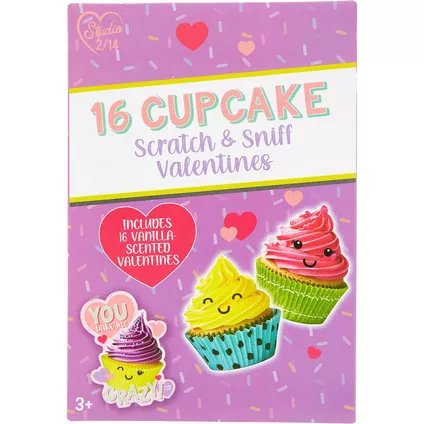 Scratch &amp; Sniff Cupcake Valentine's Day Exchange Cards