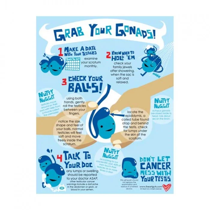 Grab Your Gonads! Poster available at https://iheartguts.com/