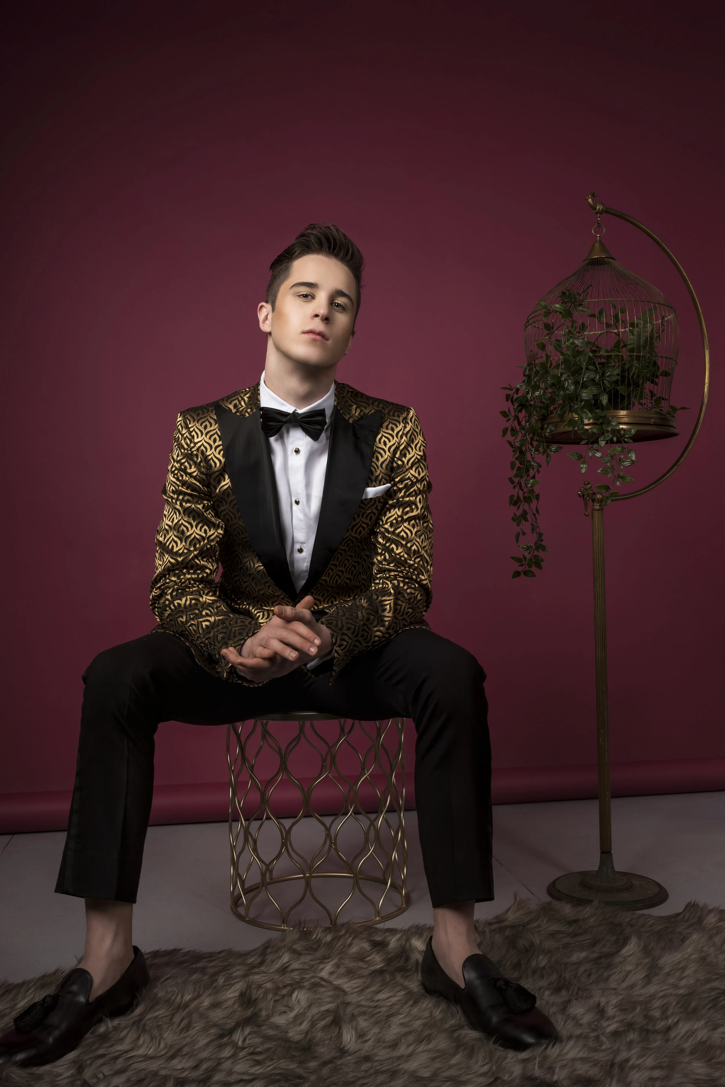 Photographer Serena Mola Model Jacob Farrow Makeup Artist Taylor Barker Stylist Tiffany Rose Miles Designer Rhowan James