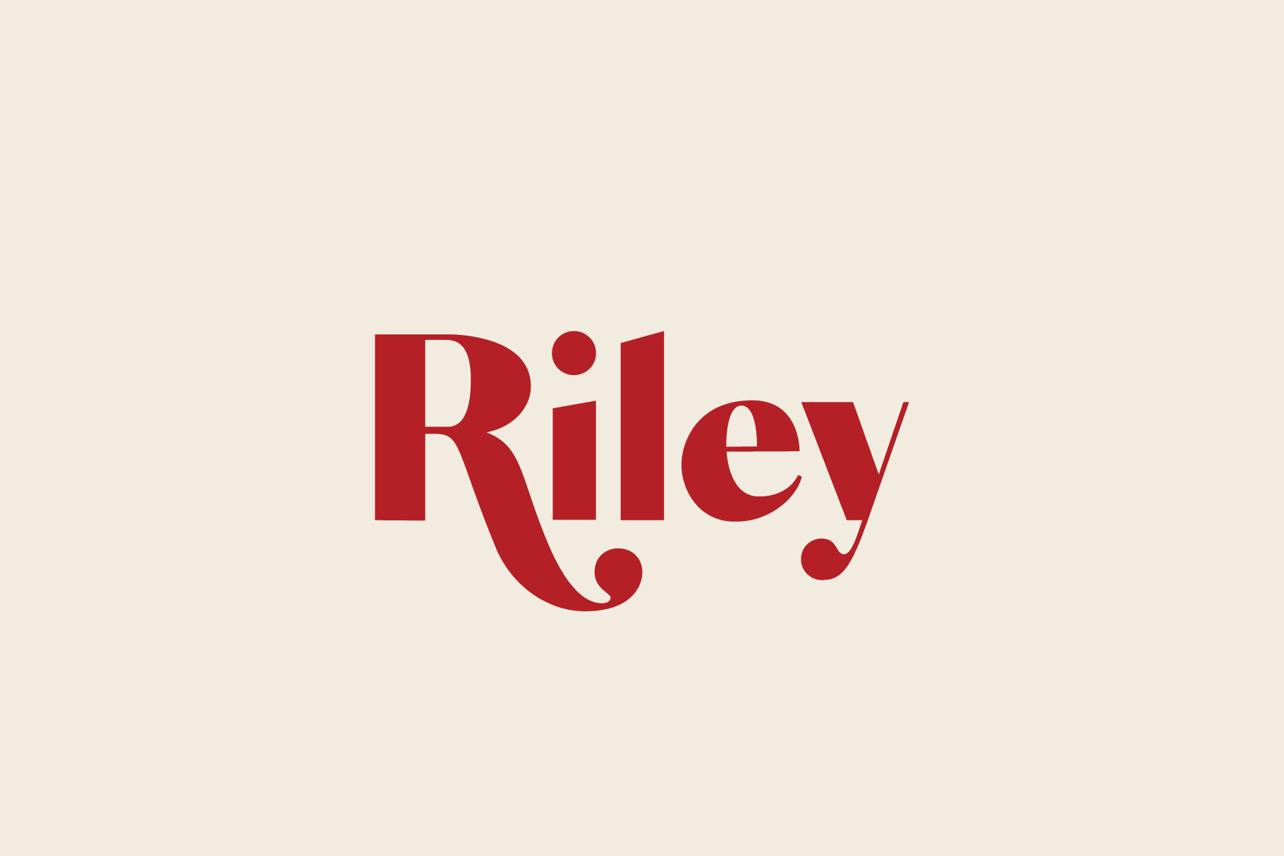 Riley Font - Wooden Monogram Sign