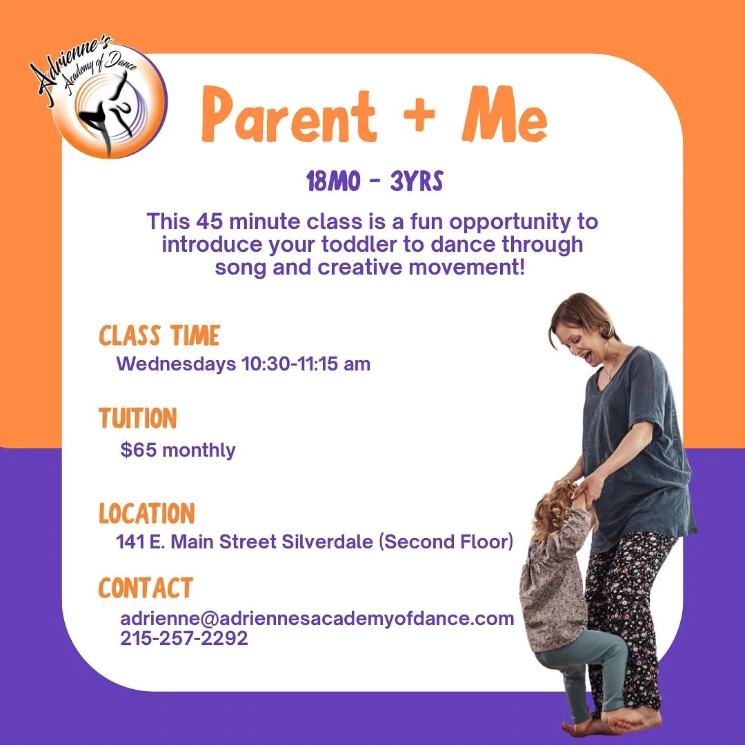 Starting up again on Wednesday, November 19th at our Silverdale studio! Please share or tag a friend in the comments ☀️ We can&rsquo;t wait for you and your little ones to create memories at AAOD! 

#dance #toddlers #parentandme #danceclass #buckscou