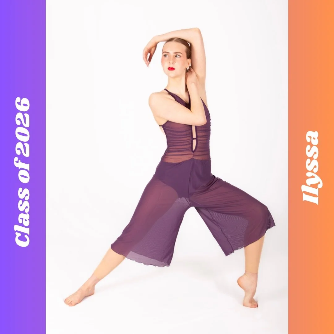 🌟 Senior Spotlight 🌟

Our next 2026 senior is Ilyssa! She has been dancing at AAOD for 12 years. Her core dance memory is getting froyo after competition in a crazy rainstorm ☔️

🧡💜 Ilyssa leaves this advice for the younger dancers: &ldquo;Have f